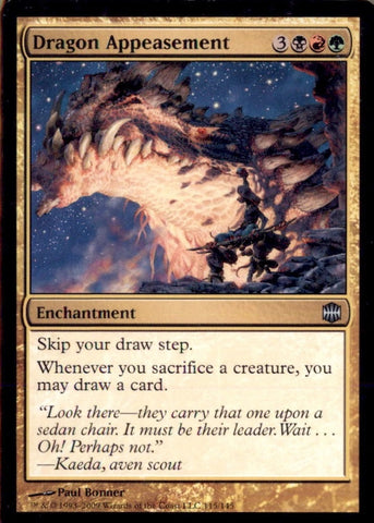 "Dragon Appeasement" x4 - Magic The Gathering - Alara Reborn - 4-Cards