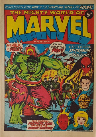 Mighty World of Marvel #16 - Marvel Comics - 1973