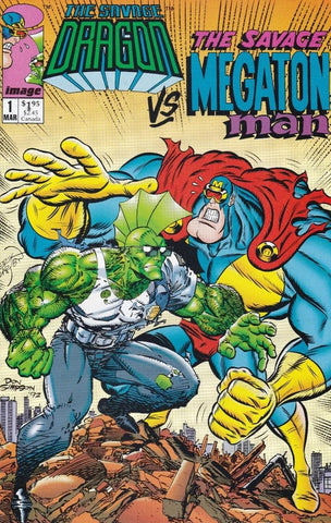 Savage Dragon Vs Savage Megaton Man #1 - Image Comics - 1993