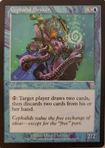 "Cephalid Broker" - Magic The Gathering Card - Odyssey