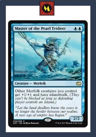 "Master Of The Pearl Trident" - Magic The Gathering Card - DDT