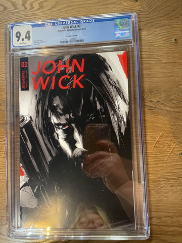 John Wick #2 - Dynamite - 2018 - CGC 9.4 Keanu Reeve Photo Cover B