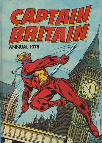Captain Britain Annual 1978 Hardcover - Marvel Comics - Vintage