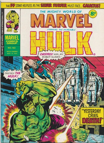 Mighty World of Marvel #163 - Marvel Comics / British - 1975