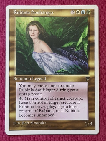 "Rubinia Soulsinger" - Magic The Gathering Card - Chronicles