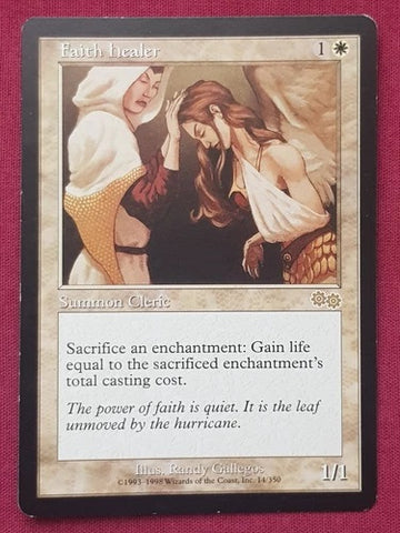 "Faith Healer" - Magic The Gathering Card - Urza's Saga