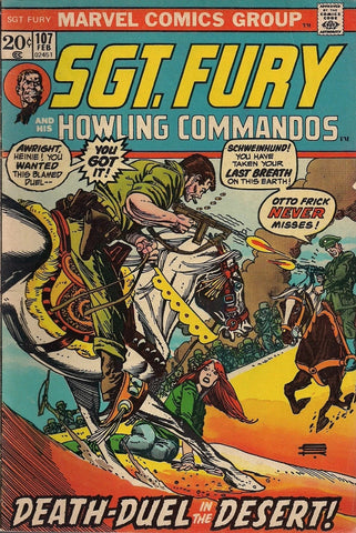 Sgt Fury #107 - Marvel Comics - 1973