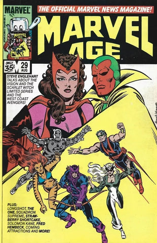 Marvel Age #29 - Marvel Comics - 1985 - 1st App. Longshot