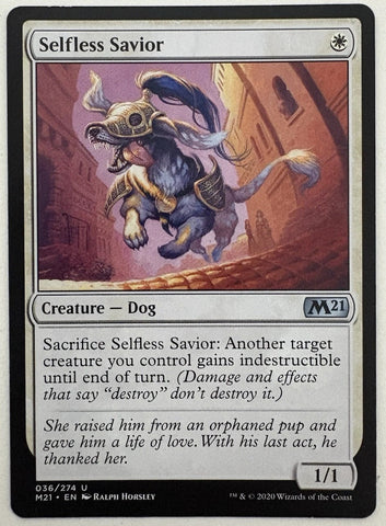 "Selfless Savior" - Magic The Gathering - M21
