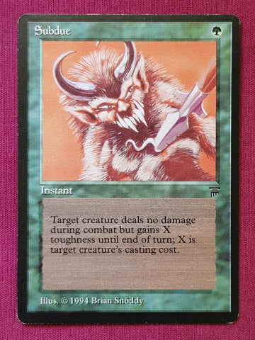 "Subdue" - Magic The Gathering Card - Legends
