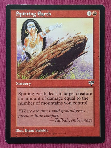 "Spitting Earth" - Magic The Gathering Card - Mirage