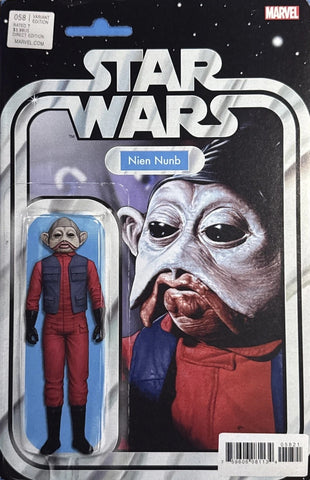 Star Wars #058 - Marvel Comics - 2019 - Nien Nunb Action Figure Variant