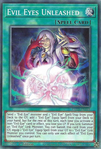 "Evil Eyes" PHHY-EN068 - Yu-Gi-Oh! - 3x Cards Playset - Photon Hypernova
