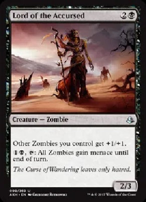 "Lord Of The Accursed" - Magic The Gathering Card - AKH