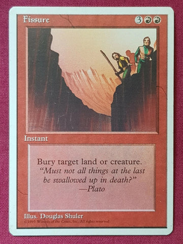"Fissure" - Magic The Gathering Card - 4th Edition