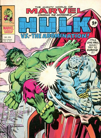 The Mighty World of Marvel #229 - Marvel Comics / British - 1977