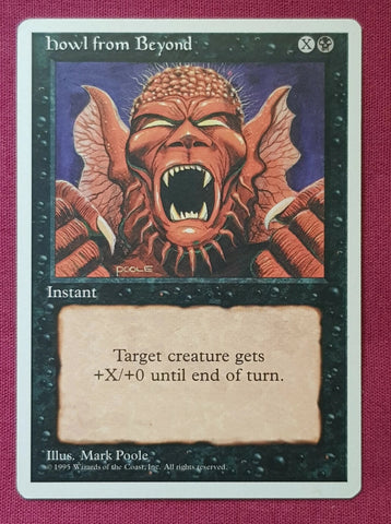 "Howl From Beyond" - Magic The Gathering Card - 4th Edition