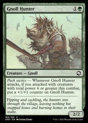 "Gnoll Hunter" x4 - Magic The Gathering Card - AFR - 4-Card Playset