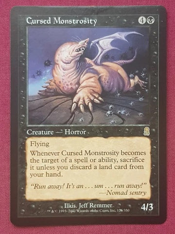 "Cursed Monstrosity" - Magic The Gathering Card - Odyssey