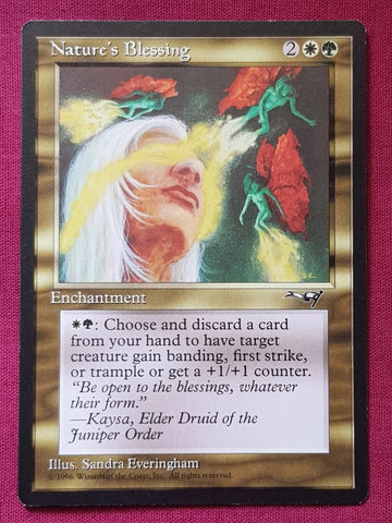 "Nature's Blessing" - Magic The Gathering Card - Alliances