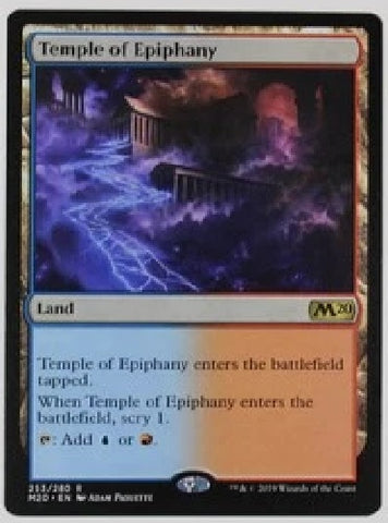 "Temple Of Epiphany" - Magic The Gathering Card - M20