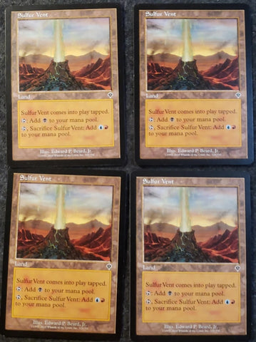 "Sulfur Vent" x4 - Magic The Gathering Card - Invasion - 4-Card Playset