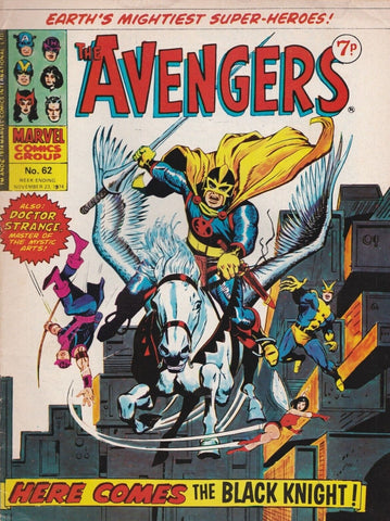 The Avengers #62 - Marvel Comics / British - 1974 - 1st App. Black Knight