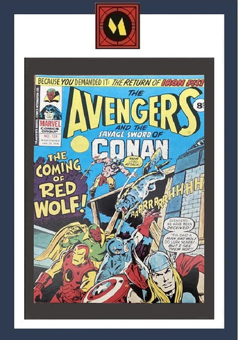 The Avengers #124 - Marvel Comics / British - 1976 - 1st App. Red Wolf