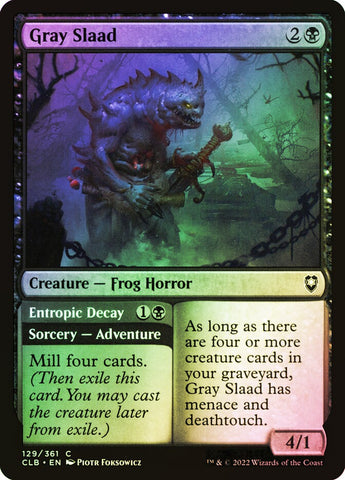 "Gray Slaad" FOIL - Magic The Gathering Card - CLB
