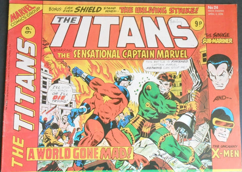 The Titans #24 - Marvel Comics / British - 1976
