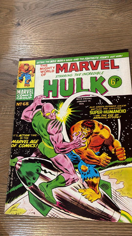 The Mighty World of Marvel #68 - Marvel/British - 1974