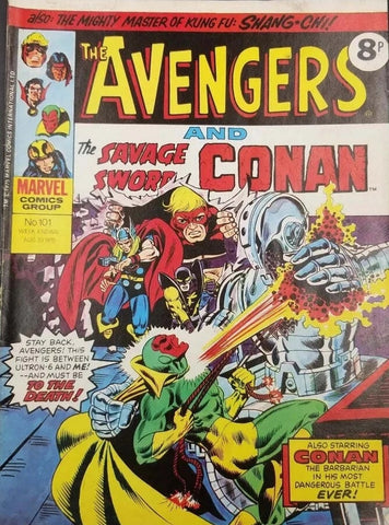 The Avengers #101 - #110 (10x Comics RUN) - British - Marvel Comics - 1975