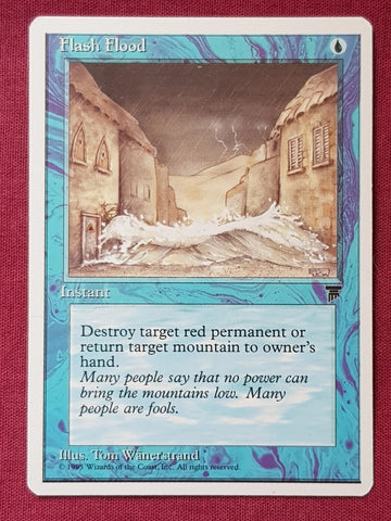 "Flash Flood" - Magic The Gathering Card - Chronicles