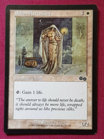 "Silent Attendant" - Magic The Gathering Card - Urza's Saga