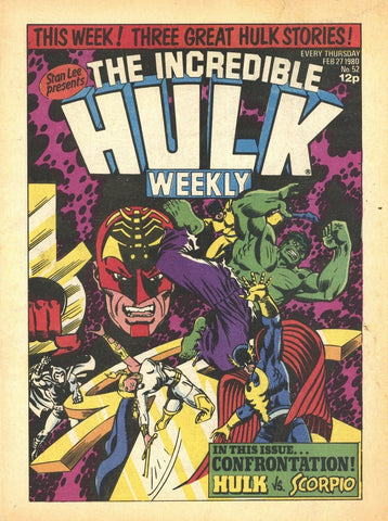Hulk Comic #52 - Marvel Comics/British - 1980