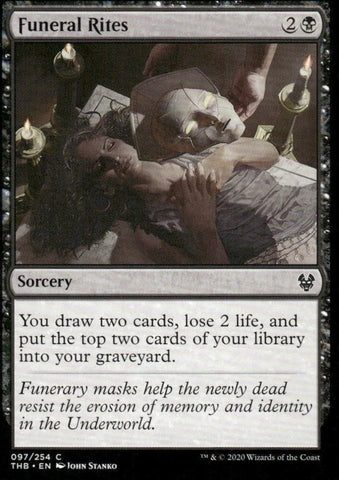 "Funeral Rites" - Magic The Gathering Card - Theros Beyond Death