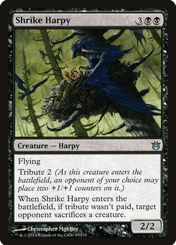 "Shrike Harpy" - Magic The Gathering Card - Born Of The Gods