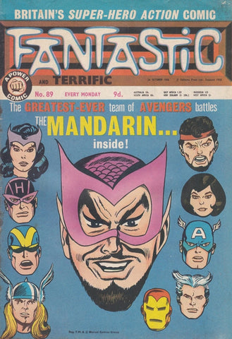 Fantastic #89 - Odhams Press - 1968 - Final Issue!
