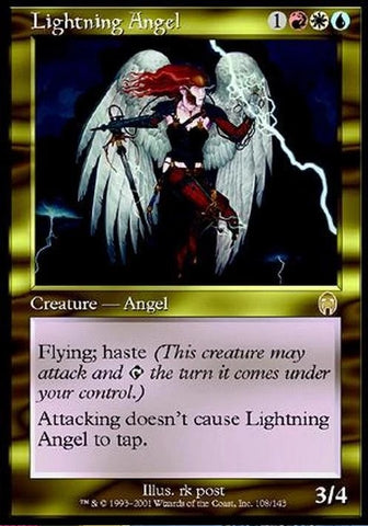 "Lightning Angel" - Magic The Gathering Card - Apocalypse