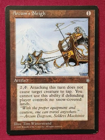 "Arcum's Sleigh" - Magic The Gathering Card - Ice Age