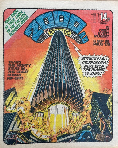 2000AD Comic Prog #176 - #180 (5x Comics RUN) - 1980