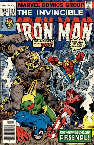 Invincible Iron Man #114 - Marvel Comics - 1978