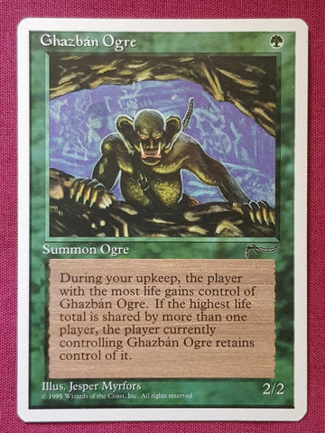 "Ghazban Ogre" x4 - Magic The Gathering Card - Chronicles - 4-Card Playset