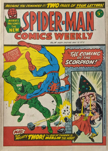 Spider-Man Comics Weekly #14 - Marvel/British Comic - 1973