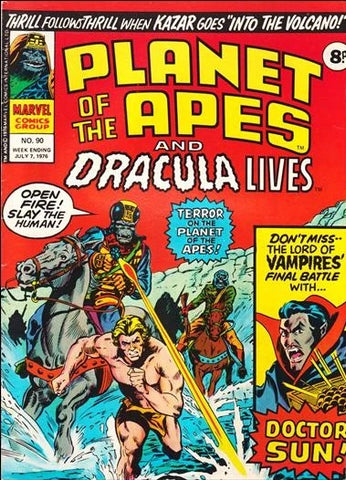 Planet of the Apes #90 and #91 - Marvel Comic / British - 1976