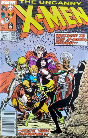 Uncanny X-Men #219 - Marvel Comics - 1987 - VG