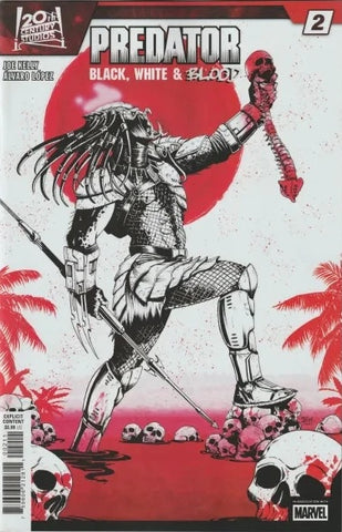 Predator: Black, White & Blood #2  - Marvel Comics - 2025 - Variant Cover