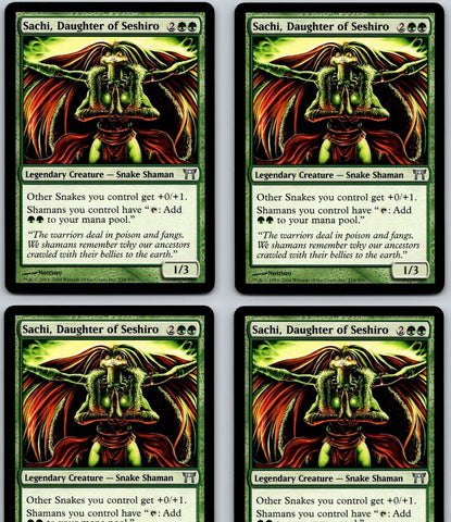 "Sachi, Daughter Of Seshiro" x4 - MTG - Champions Of Kamigawa (4-Card Playset)