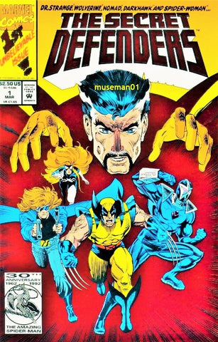 Secret Defenders #1 - Marvel Comics - 1993 - Red Foil Cover