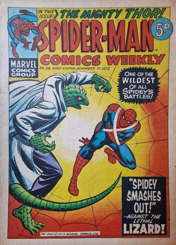Spider-Man Comics Weekly #39 - Marvel Comics / British - 1973